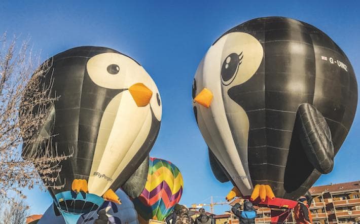 Decollo delle mongolfiere Decollo delle mongolfiere - Raduno Mongolfiere Mondovì